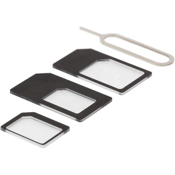 Deltaco SIM-kortti Adapteri sarja, 3 eri adapteria ja avaaja